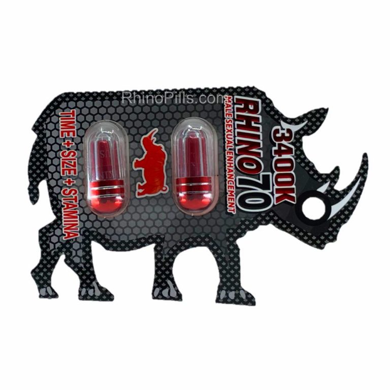 Rhino 70 3400K 20 Pills - Rhino Pills